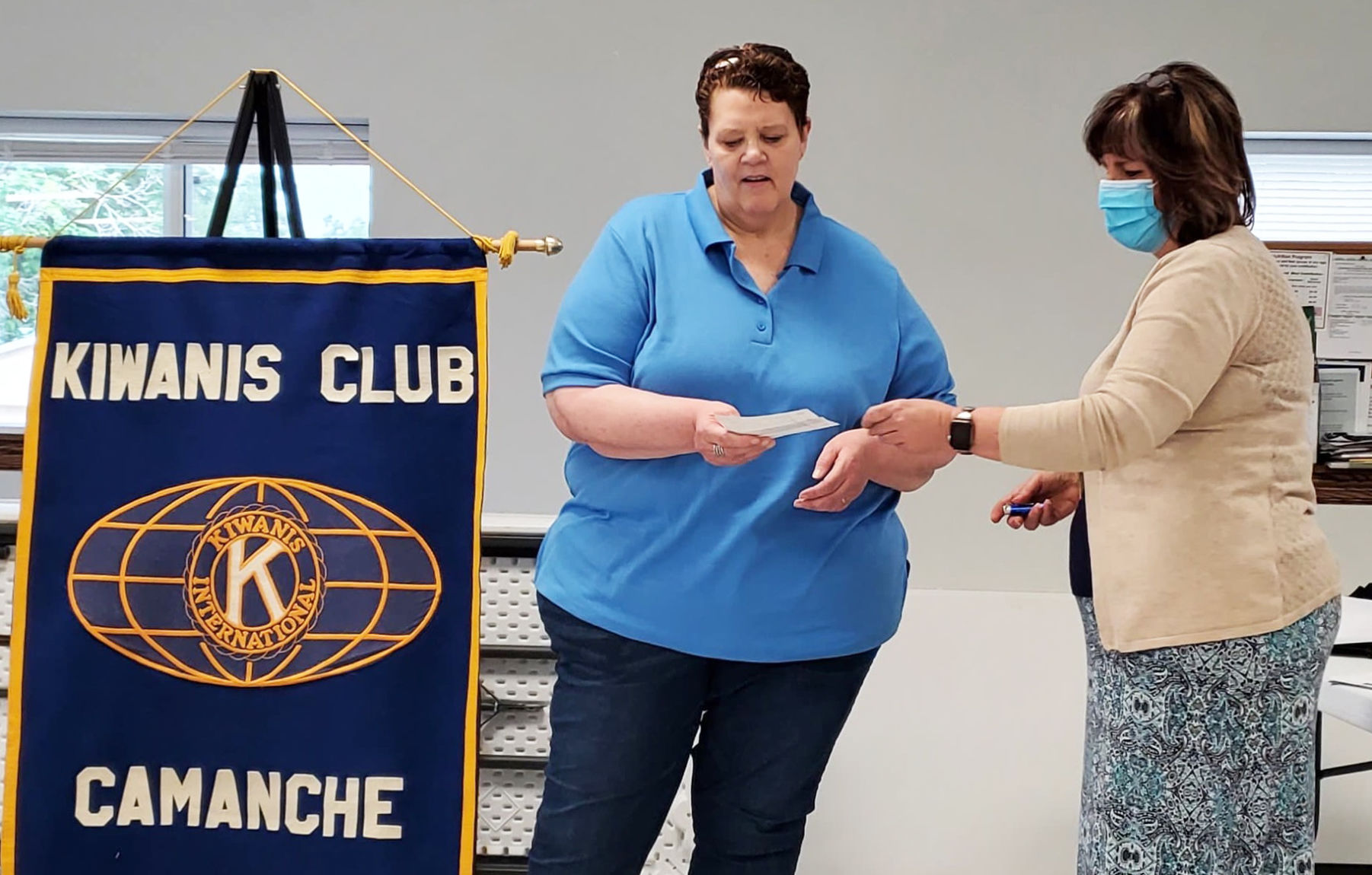 Camanche Kiwanis Club donation
